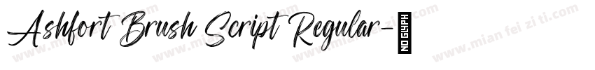 Ashfort Brush Script Regular字体转换